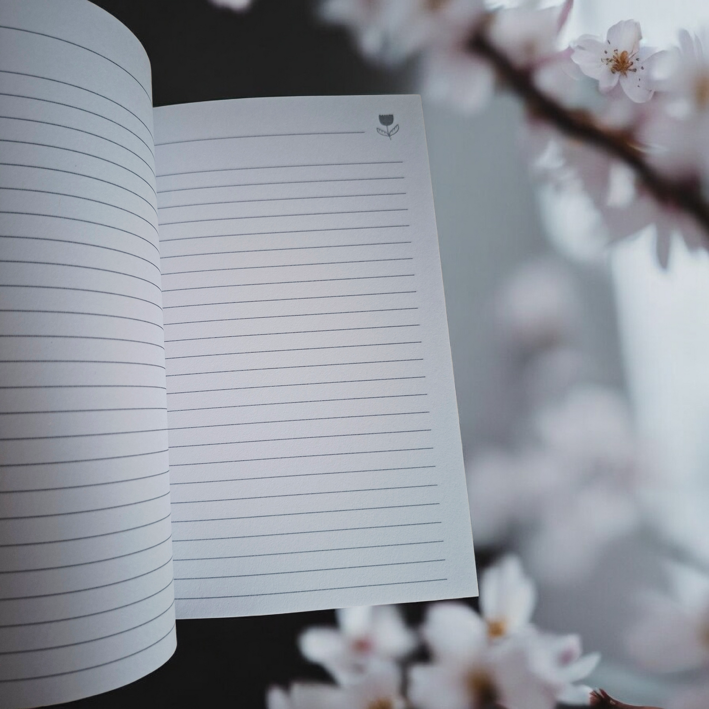 Carnet - Fleurs Marrons (A5 - 15 x 21 cm - 96 pages)