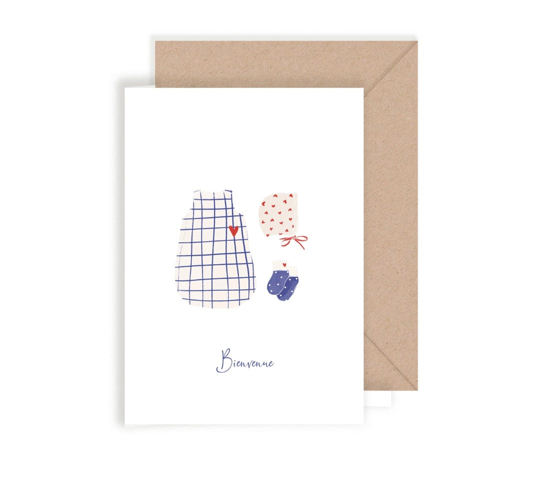 Double carte de naissance garçon