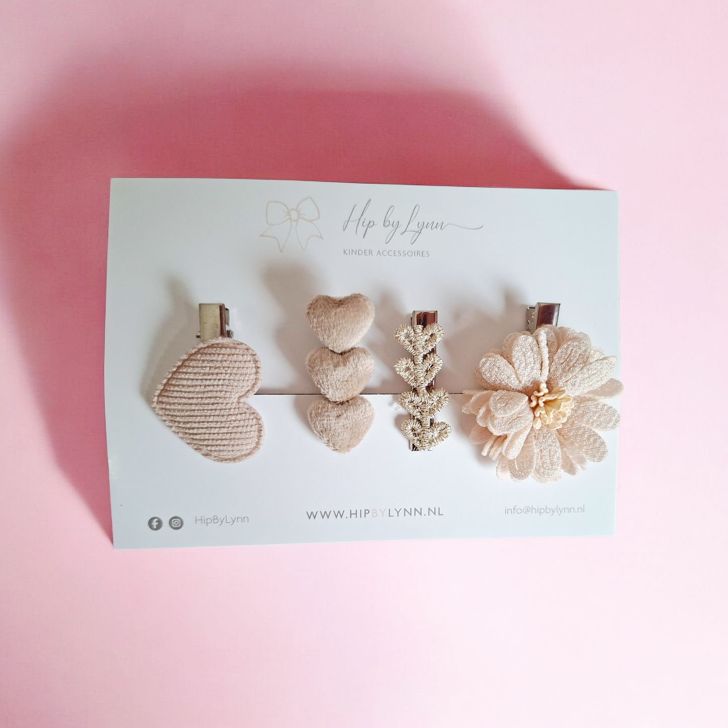 Barrettes - ensemble - beige | Fleur