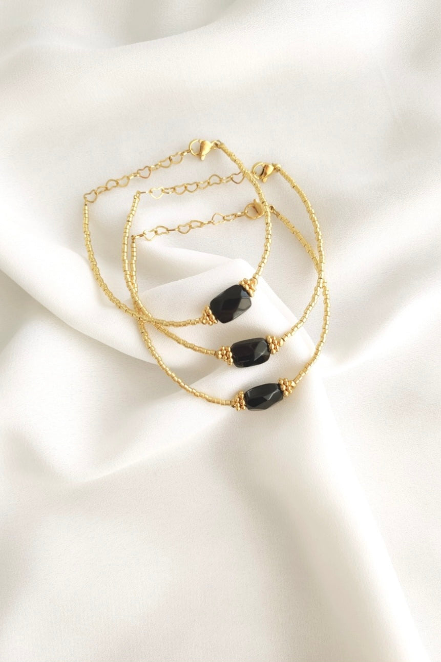 Bracelet OLYMPE - Agathe noir