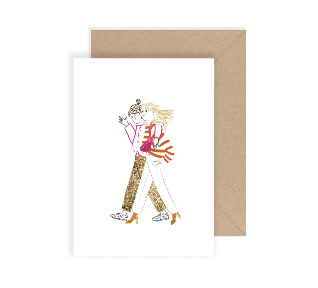 Carte Hey the Two Girls