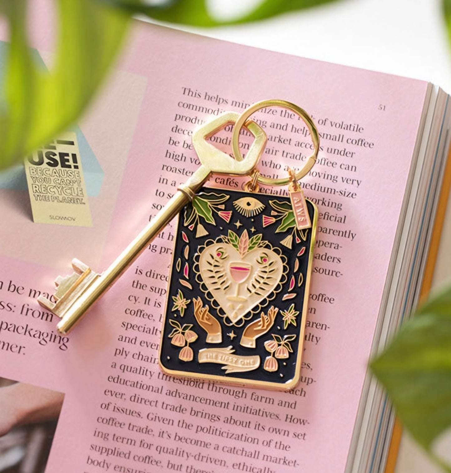 Porte clés - Carte de tarot tipsy