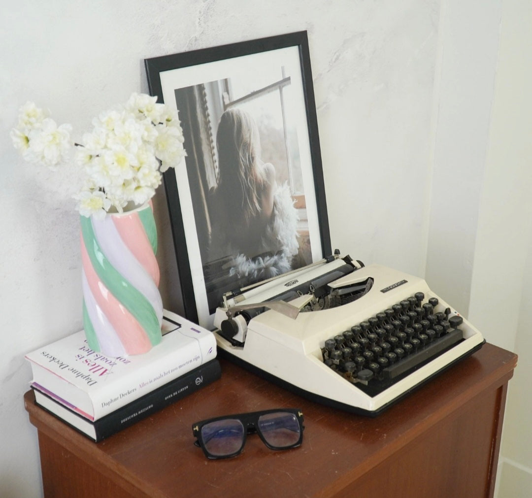 Vase - Guimauve - Rose/Menthe/Lilas - 10,5x10,5x20cm