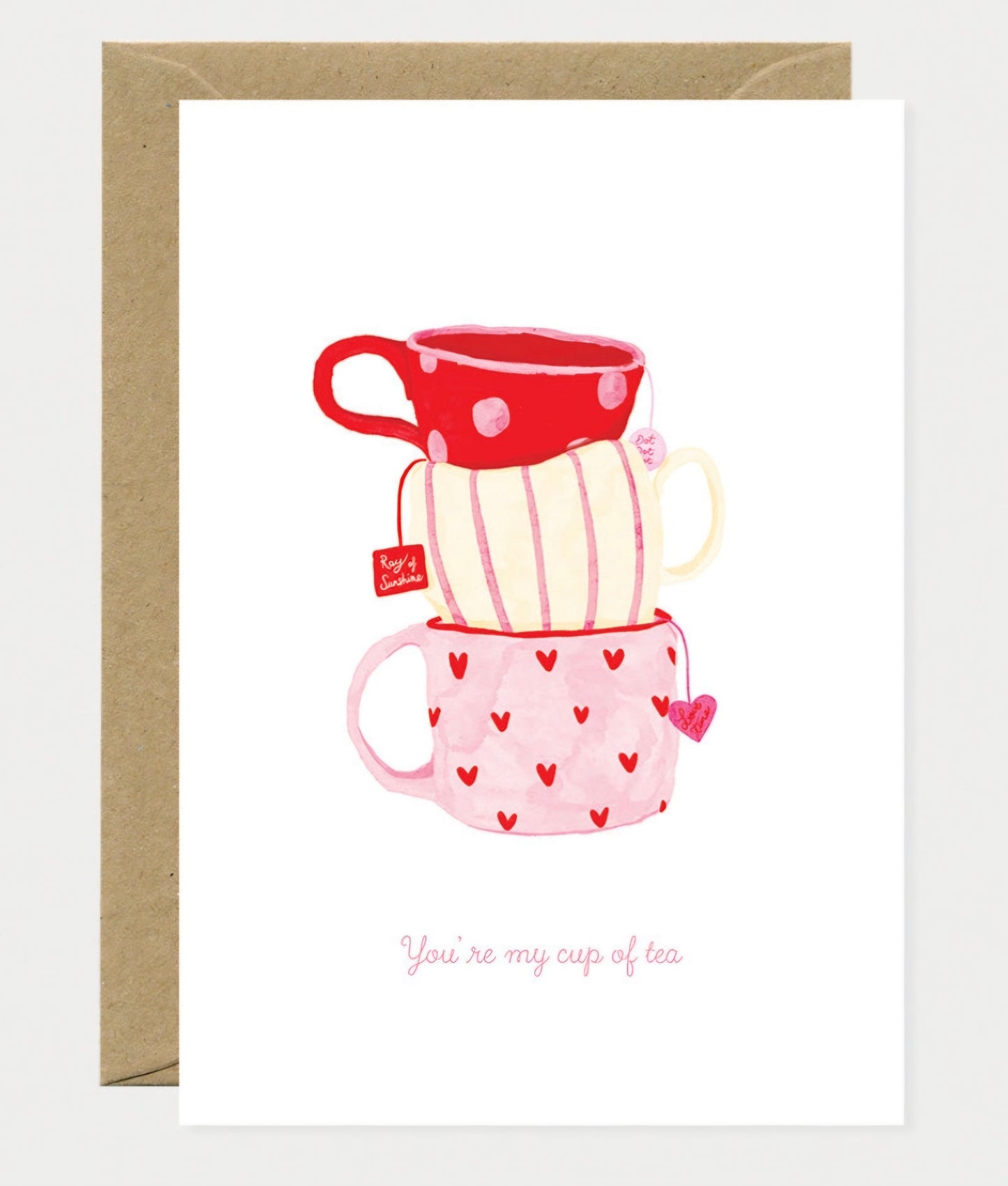 Carte de vœux - Tasse de thé