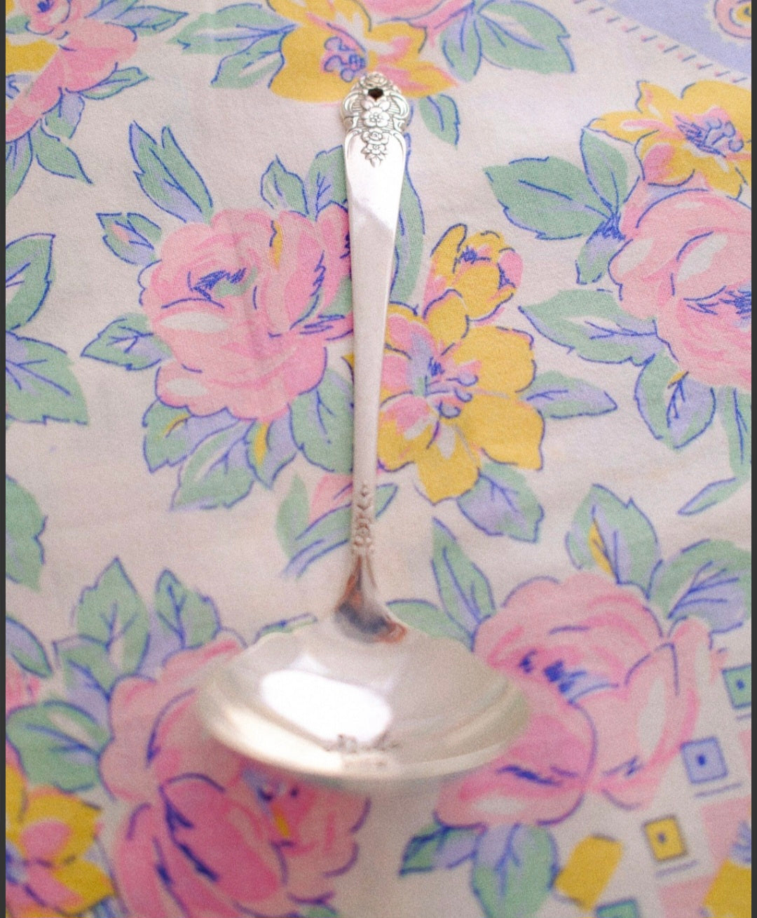 Petite louche vintage gravée "On fait des crêpes?"