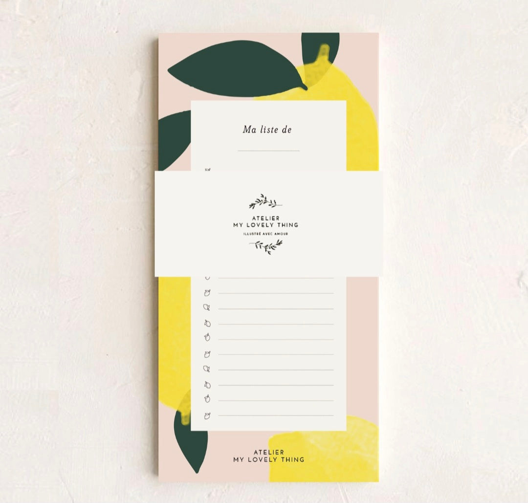 Bloc-notes Lemon Zest 🍋