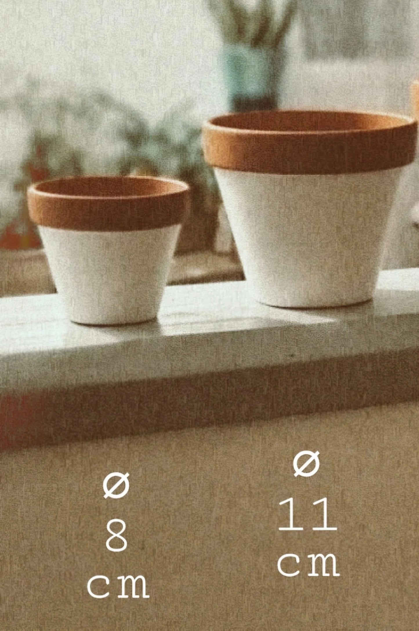 🌹Pot de fleur, cache-pot "Cultiver le bonheur" 11 cm + coupelle