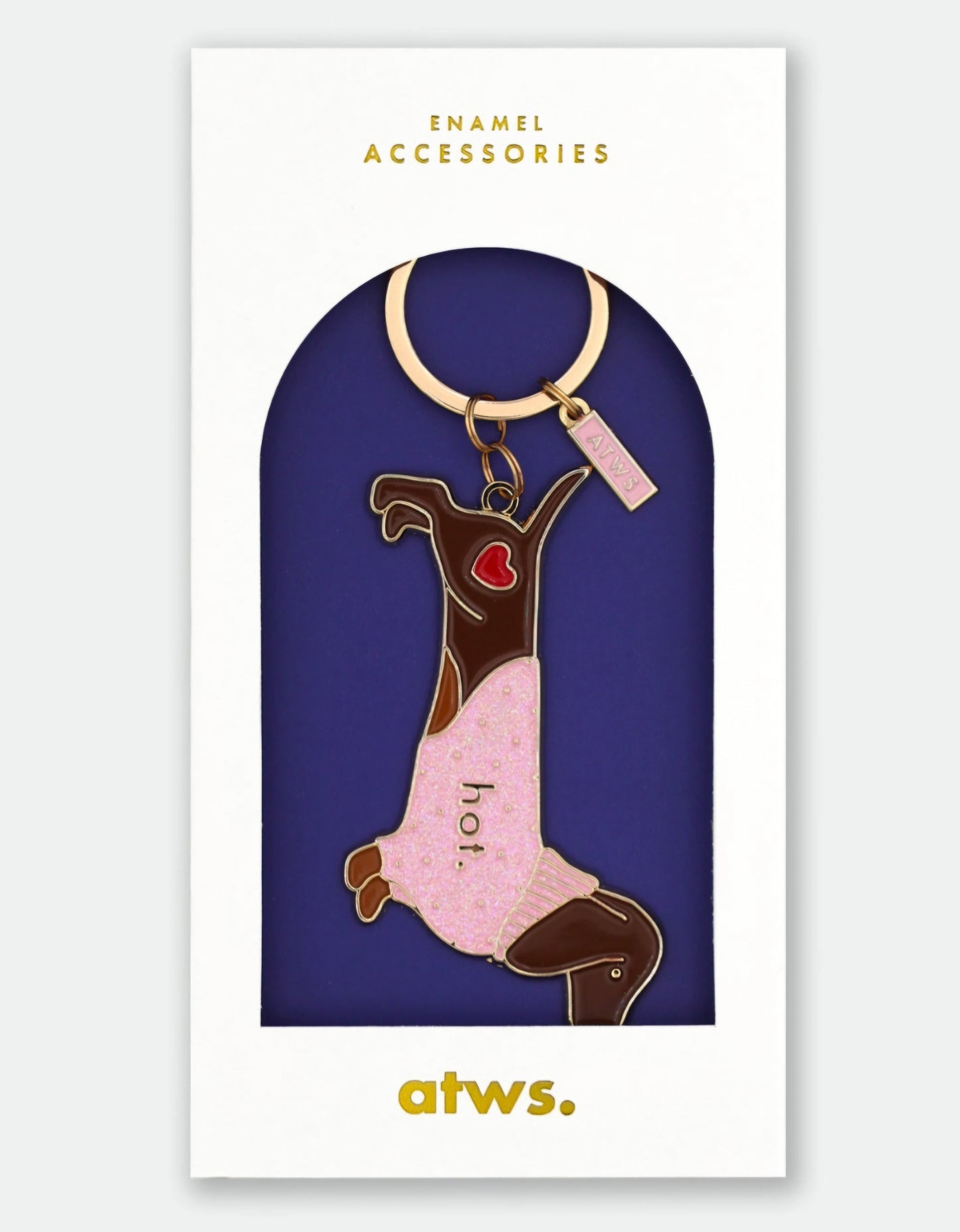 Porte-clés - Teckel coeur