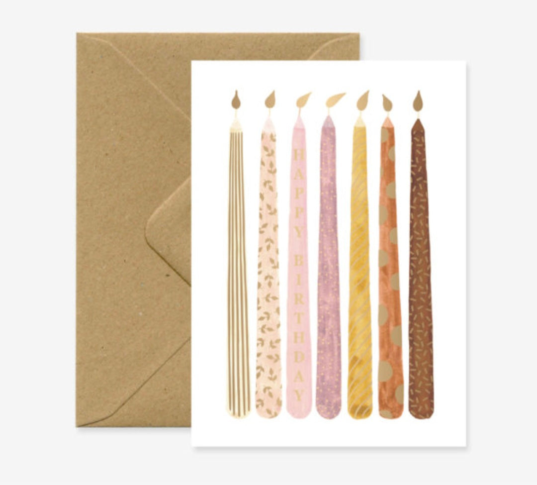 Carte d'anniversaire "Bougies"
