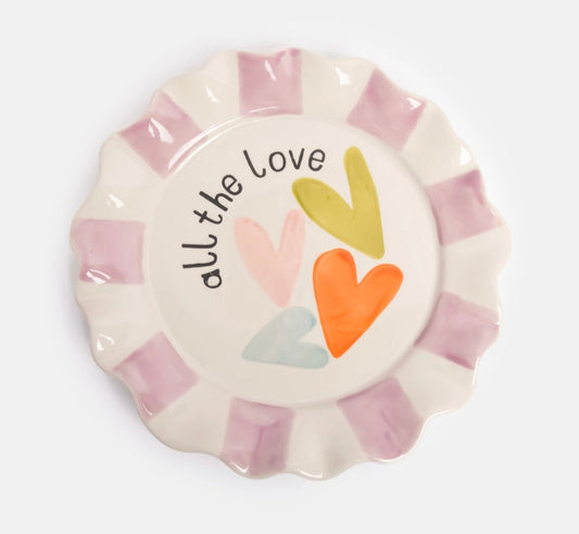 Assiette Multi-Cœurs Tout l'Amour
