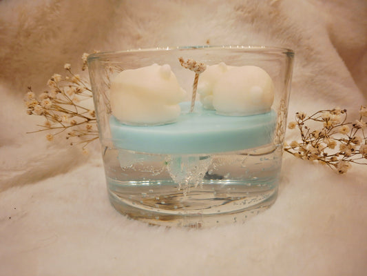 Bougie "L'amour sur la banquies"