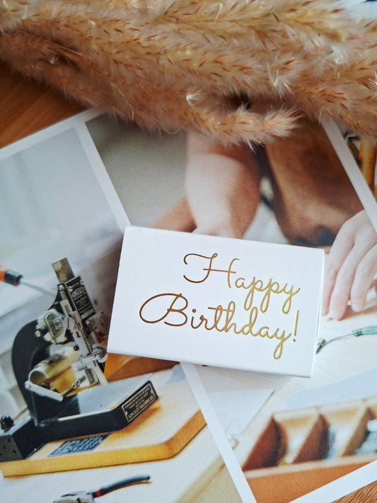 Boîte d'allumettes - Happy birthday