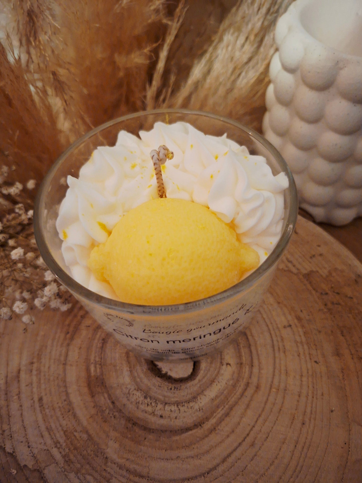 Bougie Citron meringuée