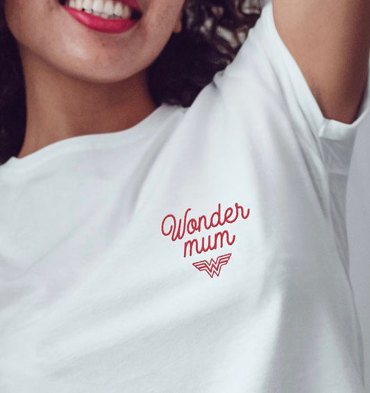 T-shirt Femme Brodé - Wonder mum