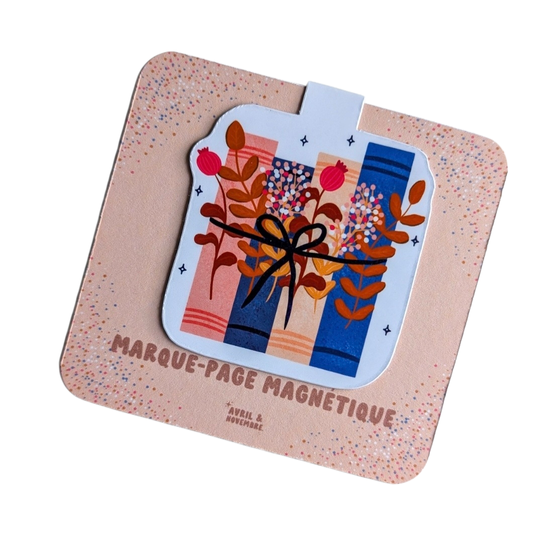 Marque-Page Magnétique - Livres et feuillages