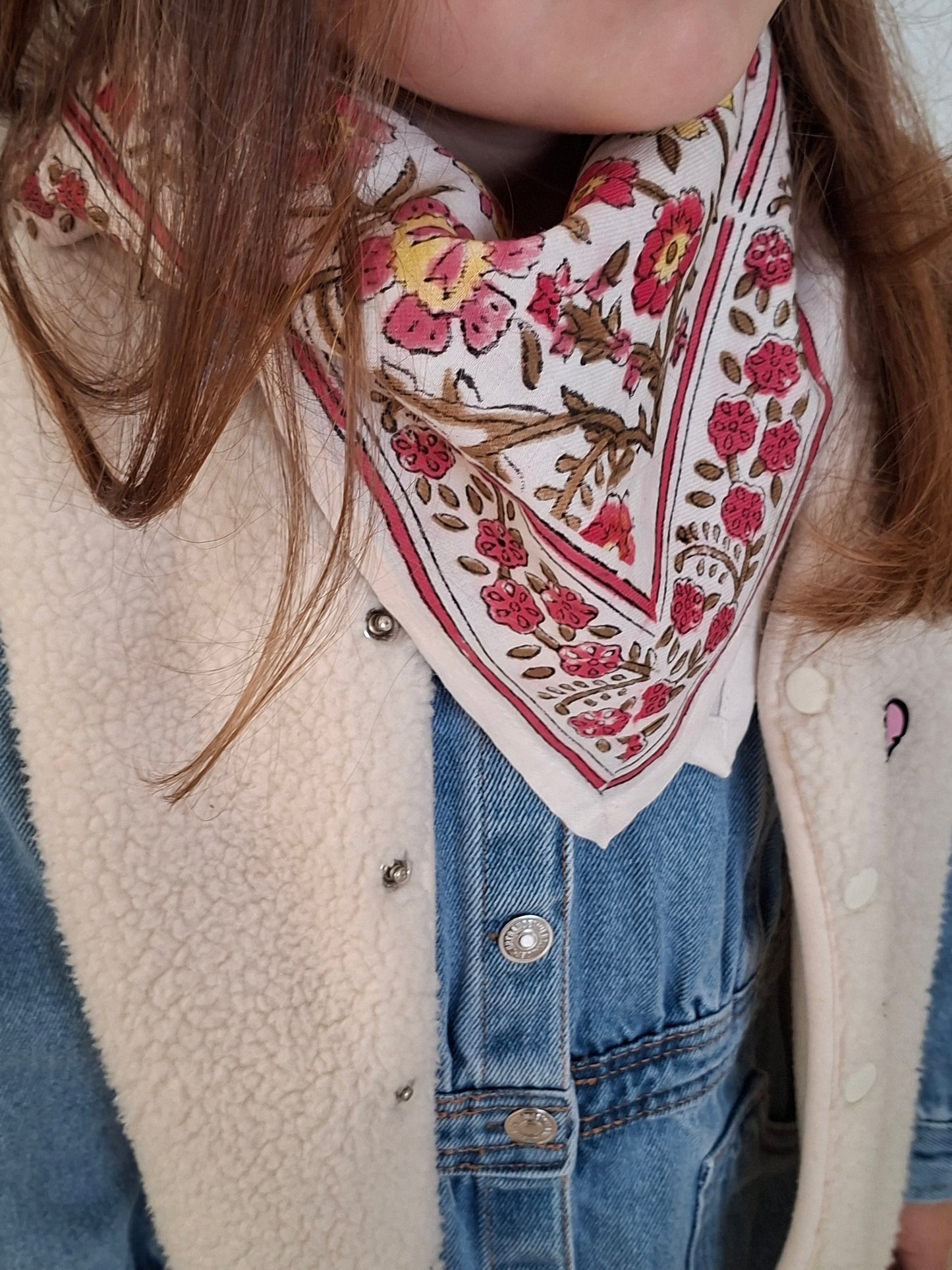 Foulards Bébé, Enfant Delhi Blé 5O cm