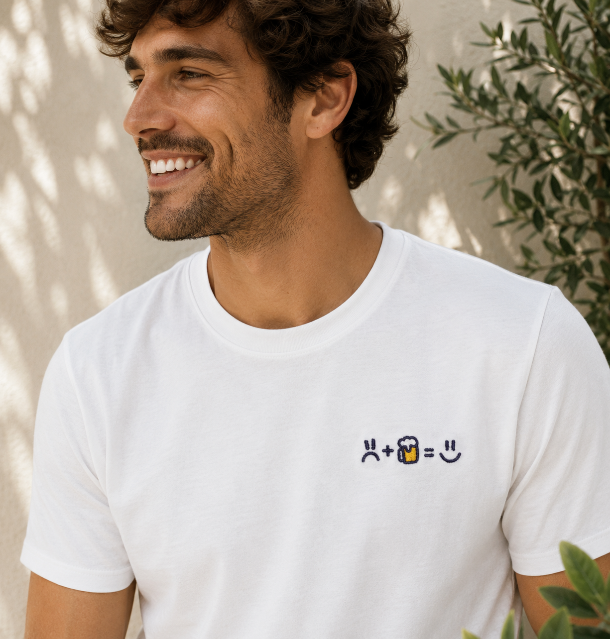 T-shirt Brodé - La recette du bonheur