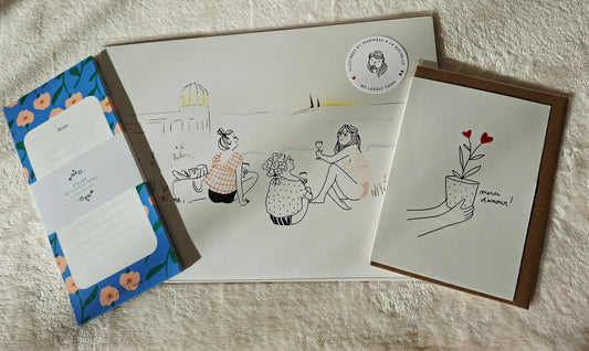 Coffret illustration amie