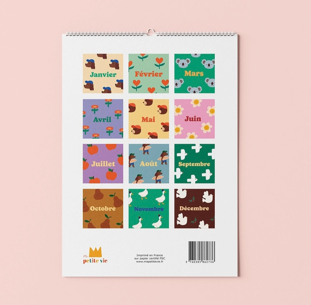 Calendrier des anniversaires