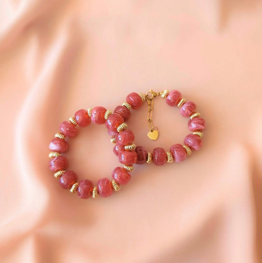 Bracelet GIGI - Rose Indien