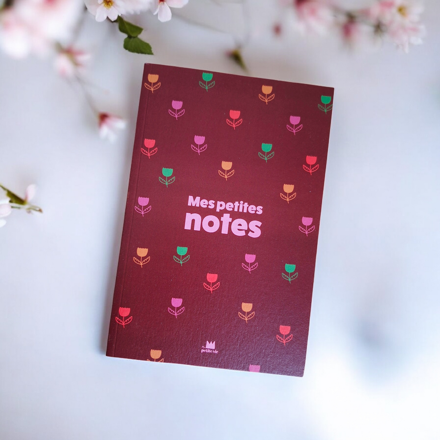 Carnet - Fleurs Marrons (A5 - 15 x 21 cm - 96 pages)
