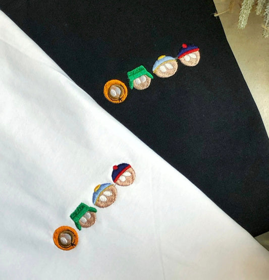 T-shirt brodé - Cartman Noir