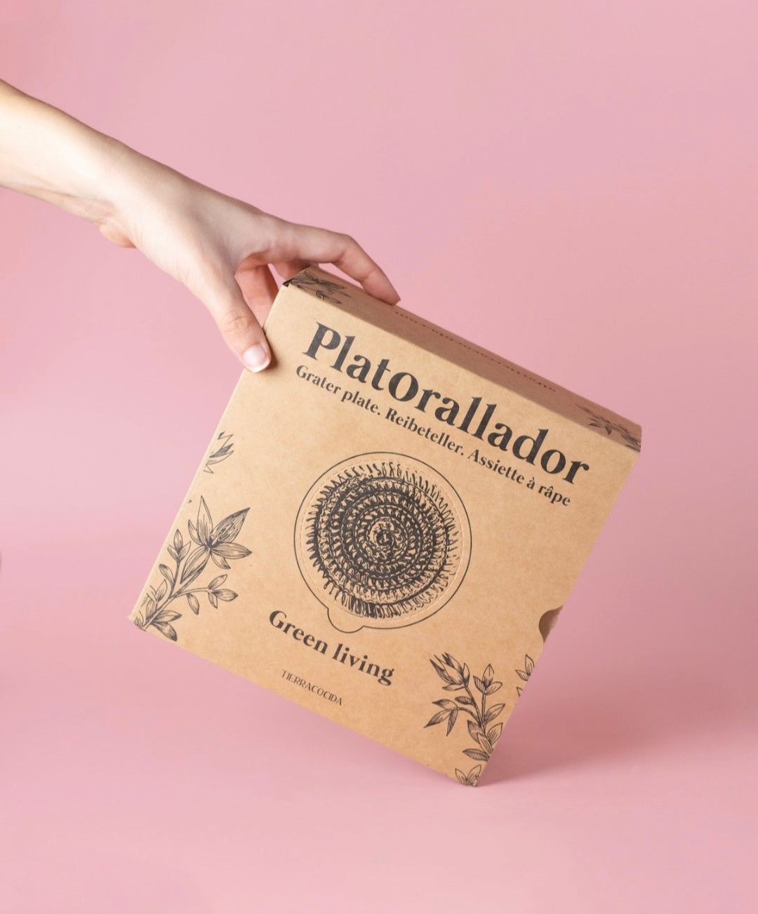 Bol à râper en céramique vintage – Vert et Blanc / RAÍCES