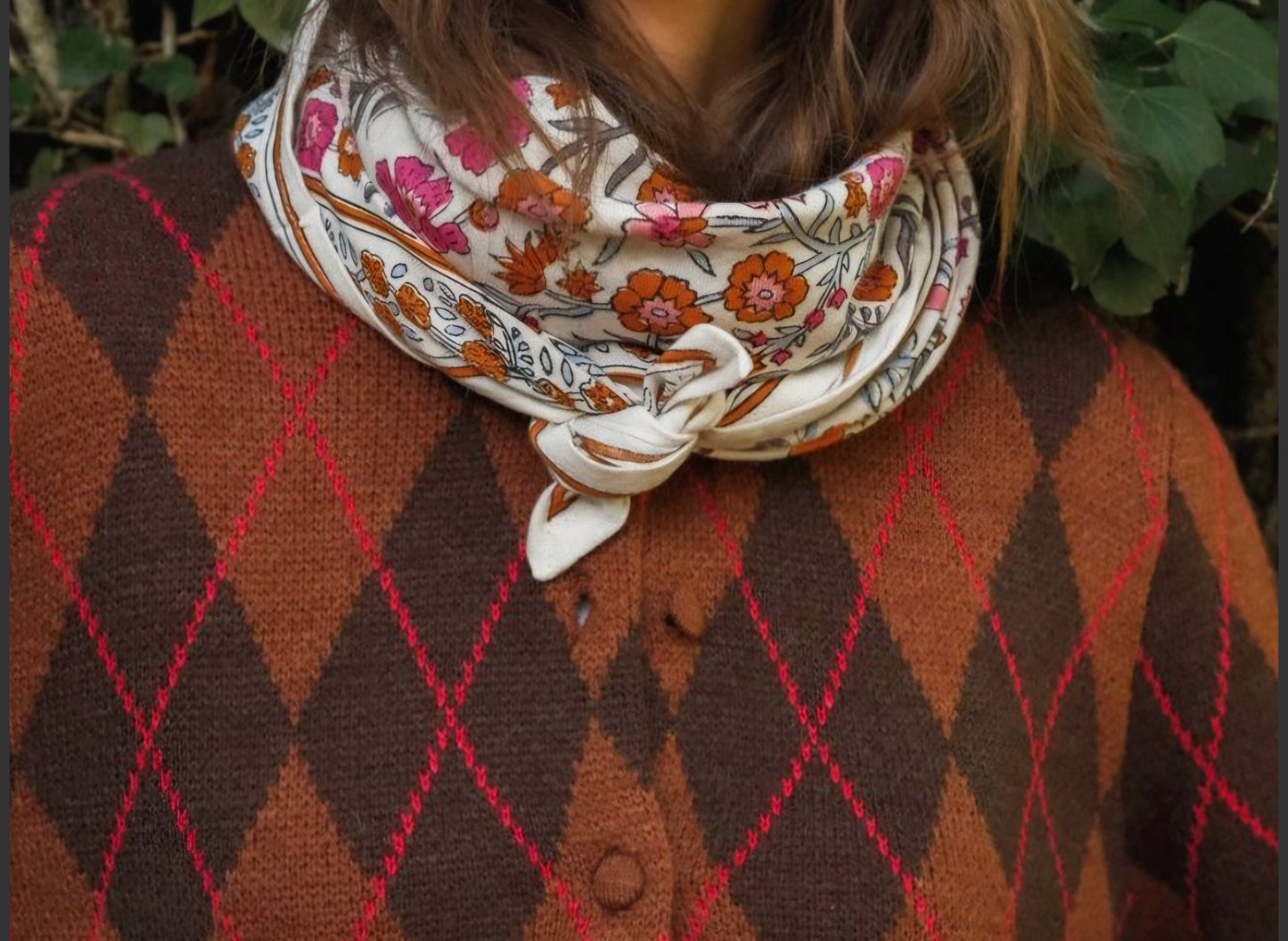 Foulard Adulte Dheli Azur 100 cm