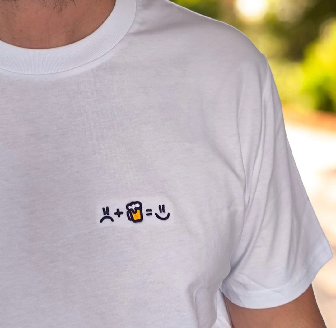 T-shirt Brodé - La recette du bonheur