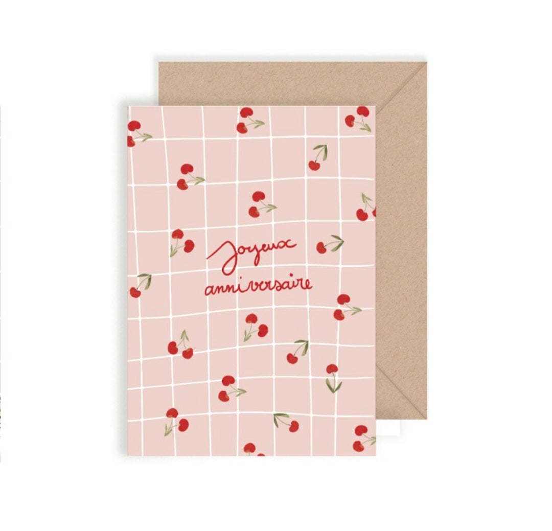 Double carte joyeux anniversaire – Belle de Mai