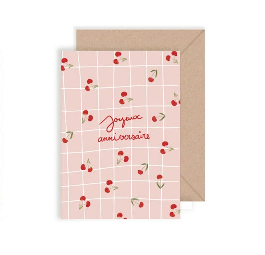 Double carte joyeux anniversaire – Belle de Mai