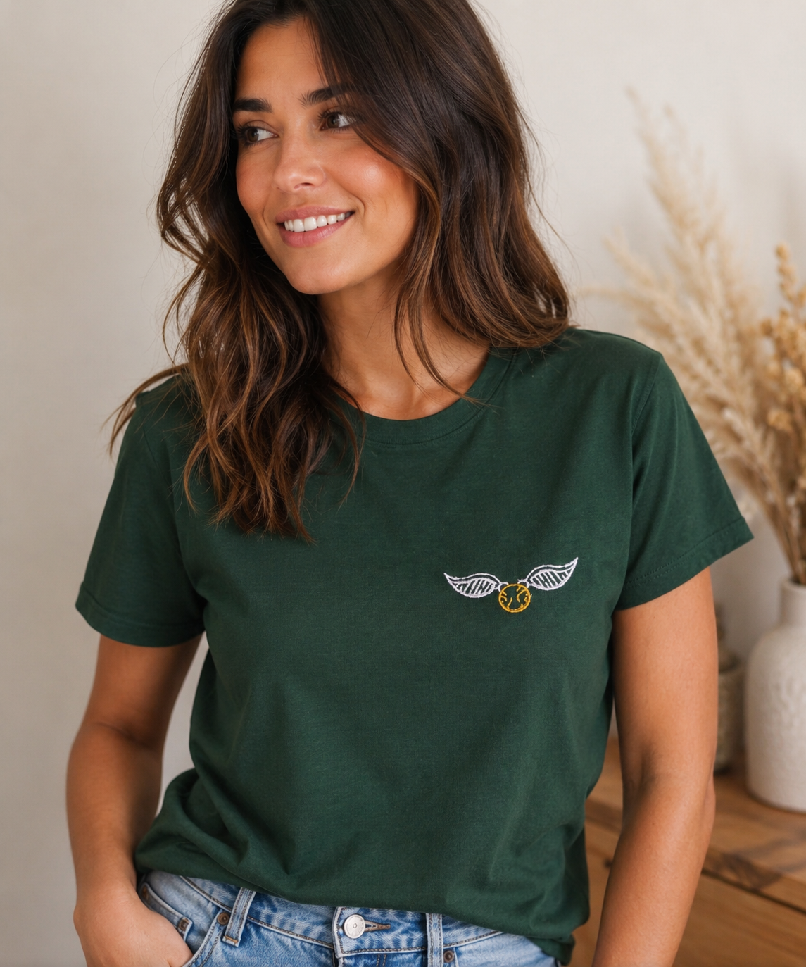 T-shirt brodé - Vif D'or