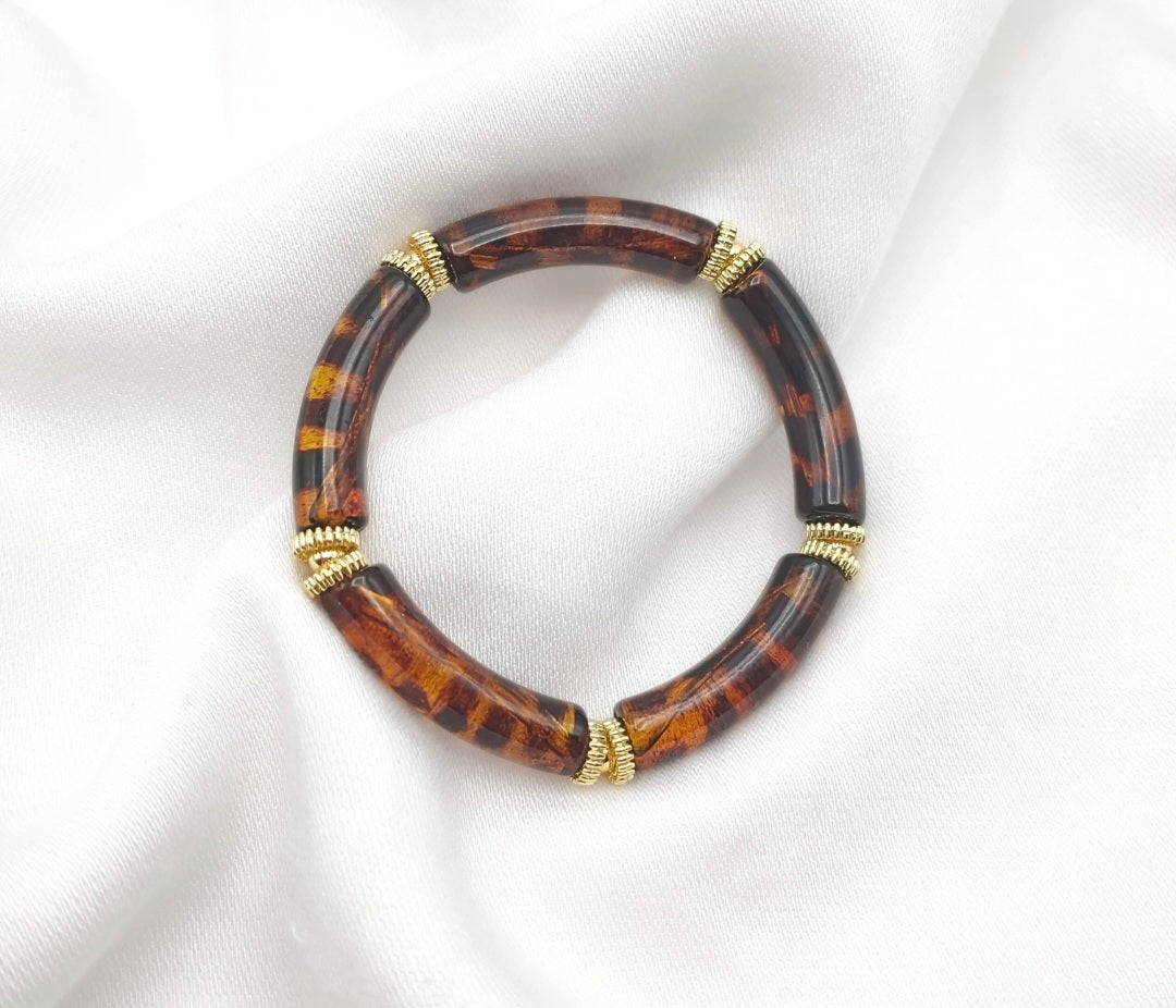 Bracelet élastique SALMA Léopard 🤎🖤