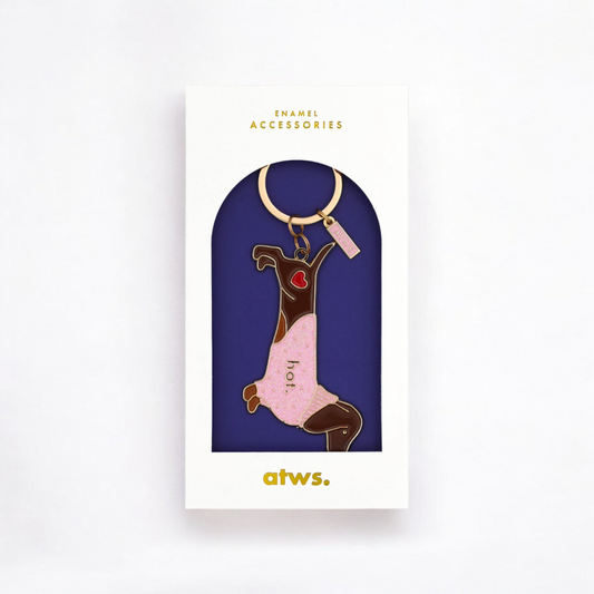 Porte-clés - Teckel coeur