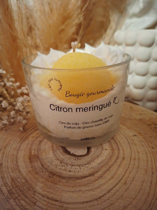 Bougie Citron meringuée