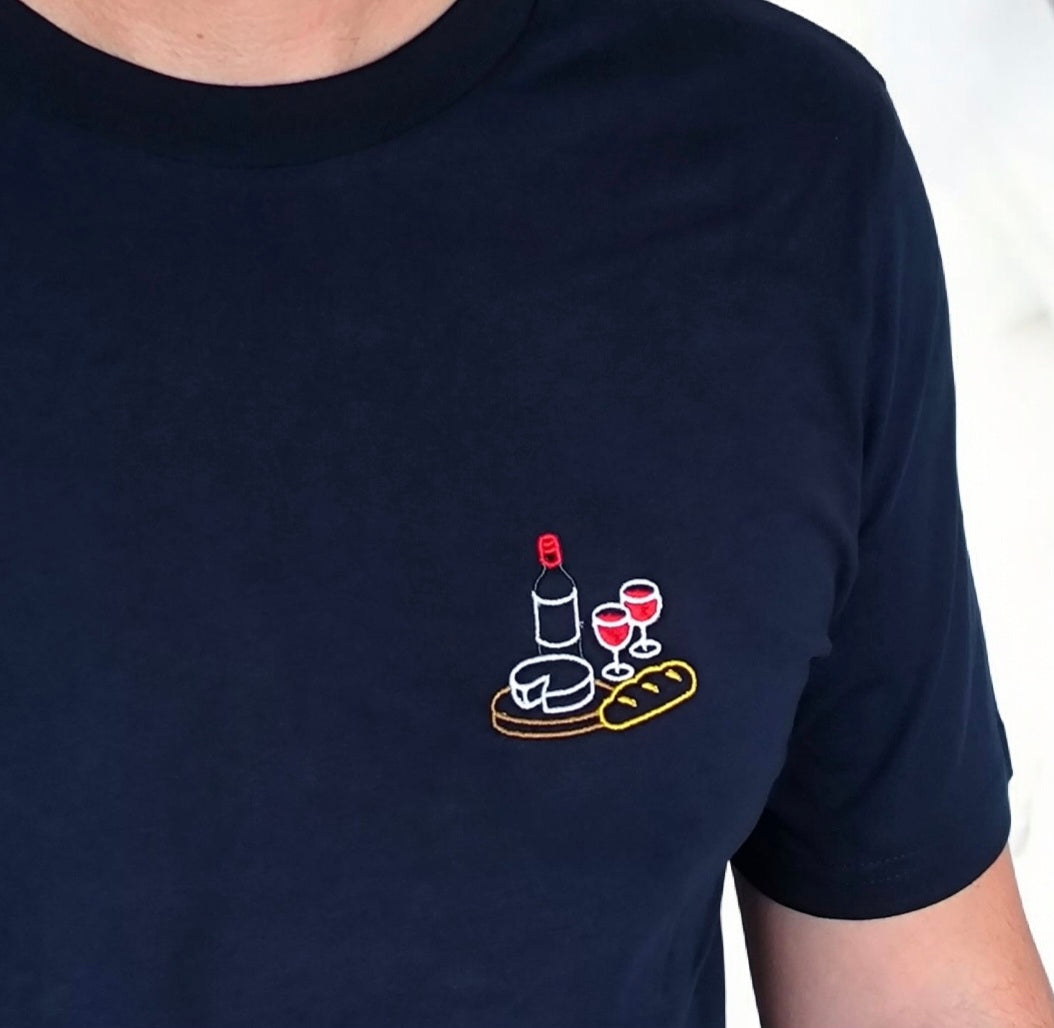 T-shirt Brodé - Planche Apéro
