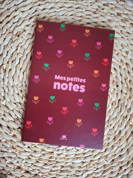 Carnet - Fleurs Marrons (A5 - 15 x 21 cm - 96 pages)