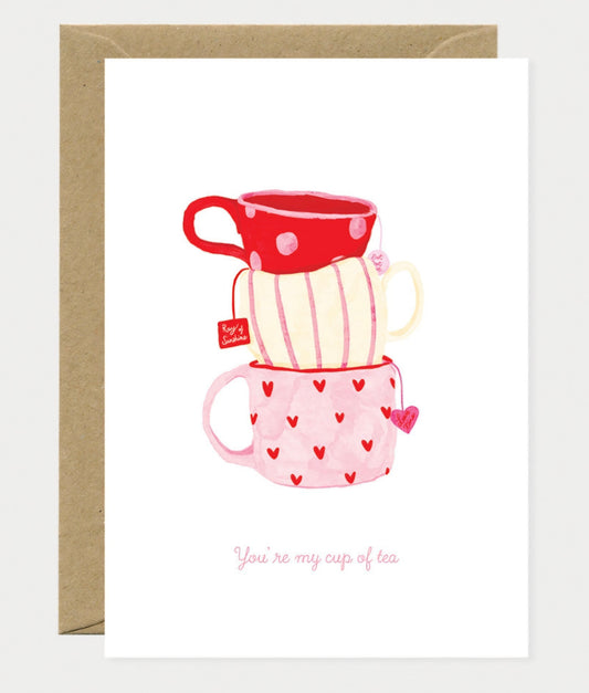 Carte de vœux - Tasse de thé