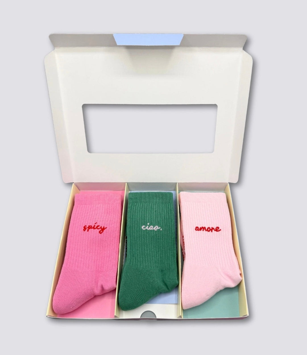 Coffret de 3 paires de chaussettes colorées