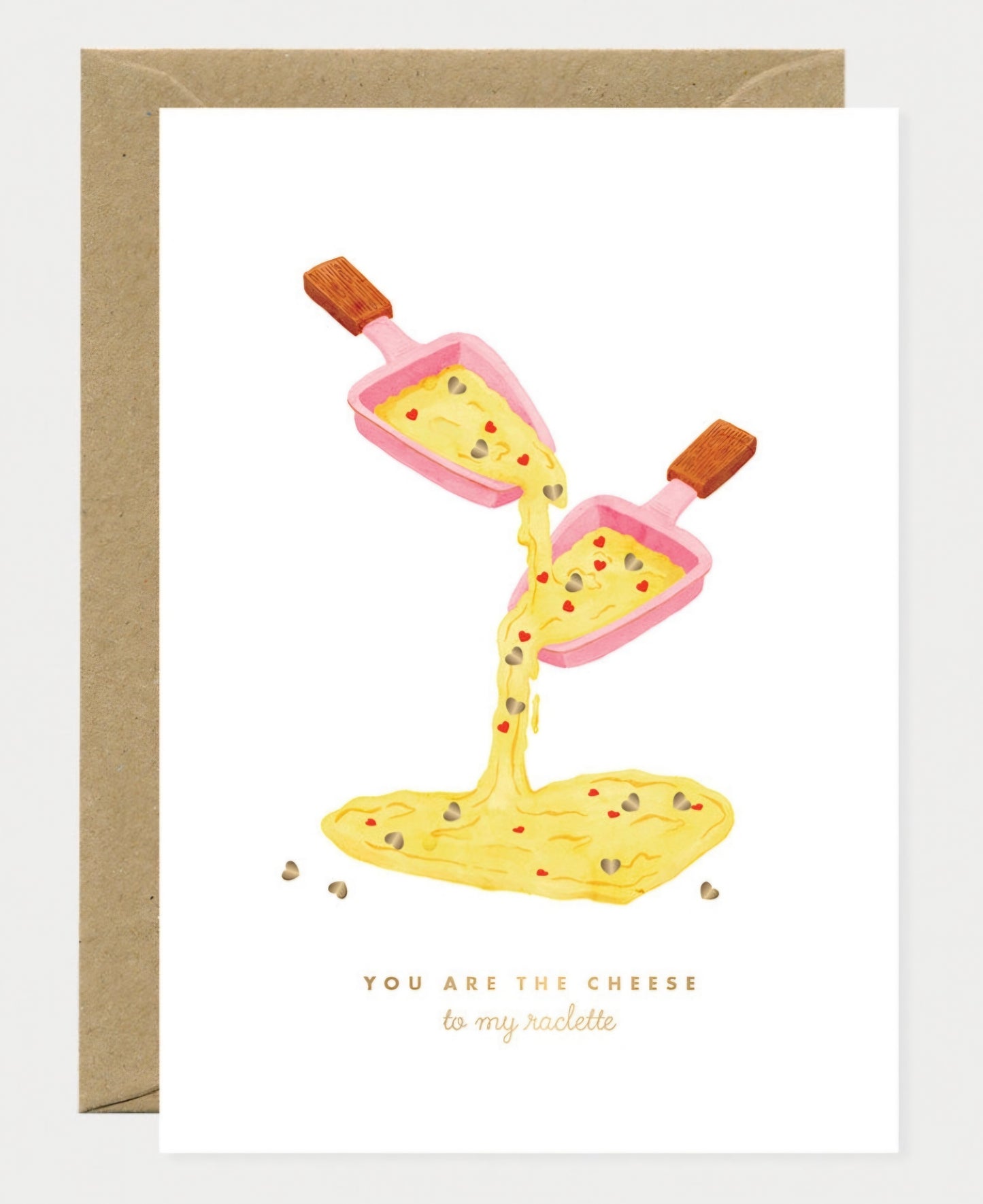 Carte de vœux - Fromage à raclette