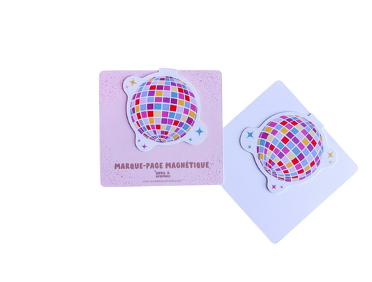 Marque-Page Magnétique – Boule à facettes