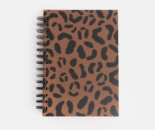 Carnet à spirale A5 Tan Leopard