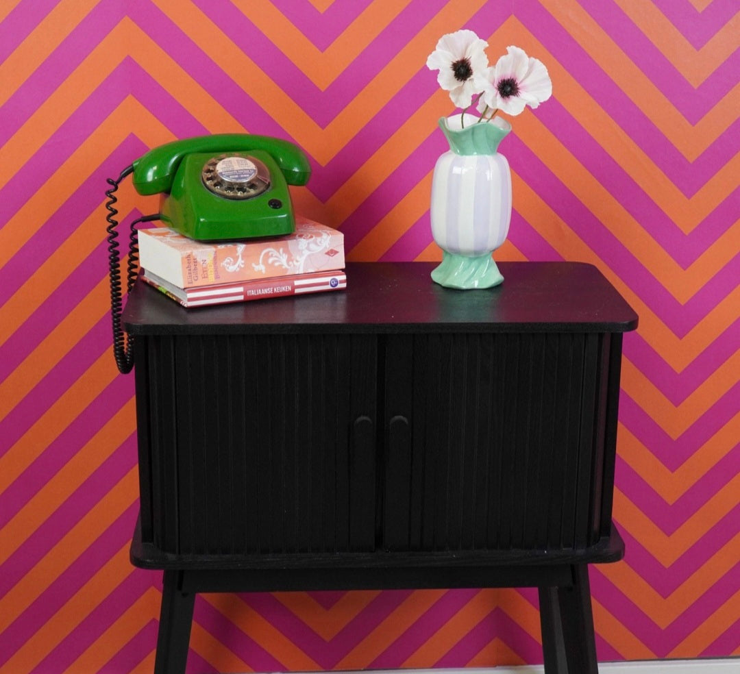 Vase - Vase à fleurs Bonbon Toffee - Menthe/Lilas - 9,5x9,5x21cm