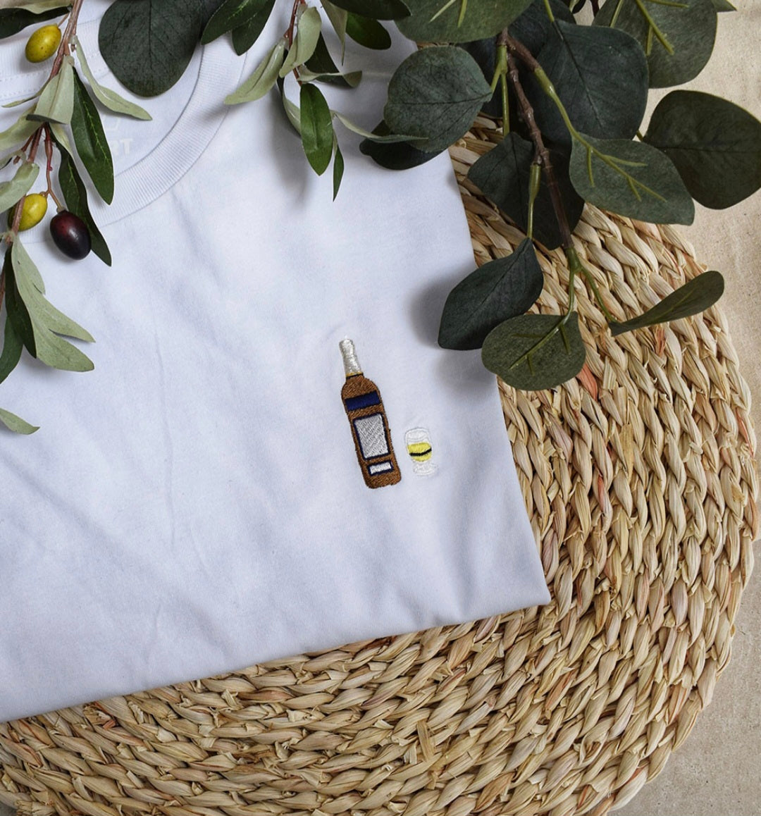 T-shirt brodé - Ricou Blanc