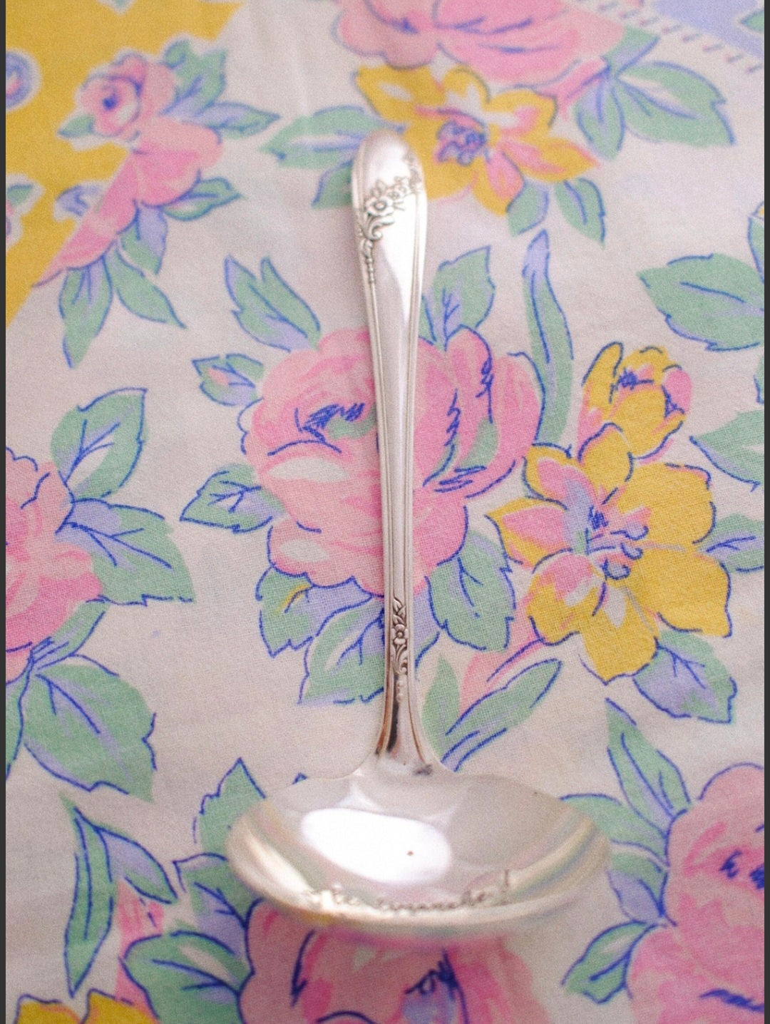 Petite louche vintage gravée "On fait des crêpes?"