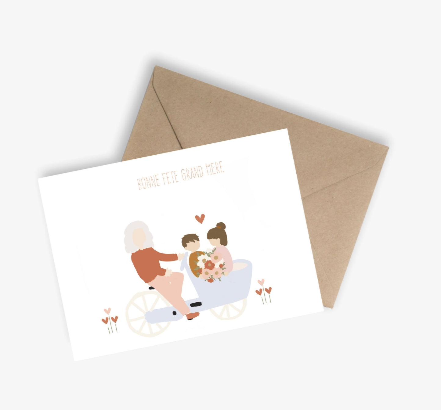 Carte Fête des Grands Mères - Bonne Fête grand mère: FORMAT PAYSAGE