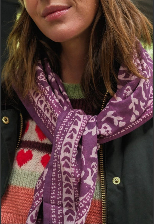 Foulard Adulte Mumbai Purple
