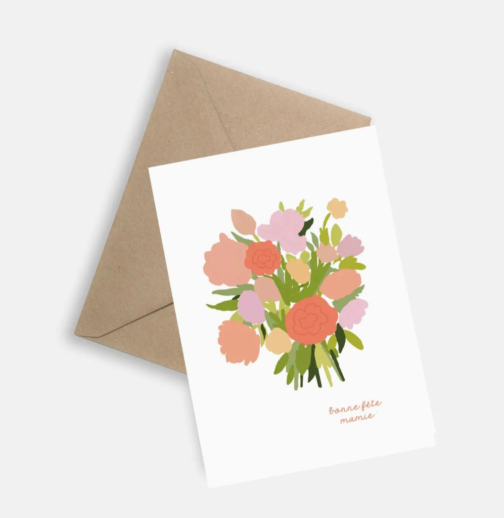Carte Fête des Grands Mères - Bonne Fête Mamie
