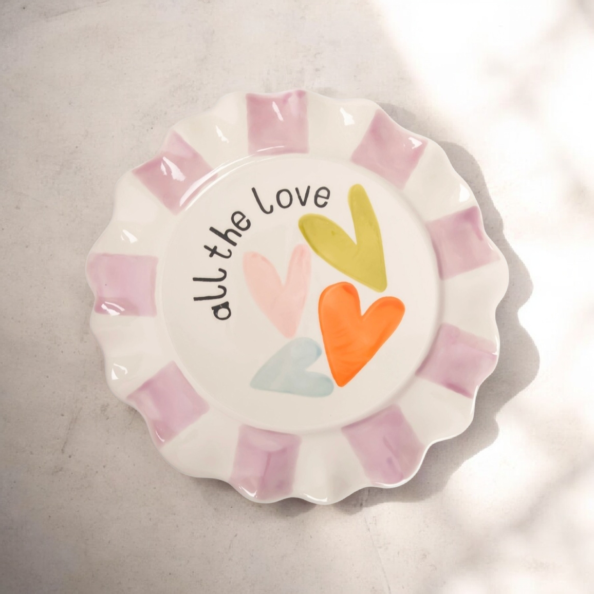 Une Assiette Multi-Cœurs Tout l'Amour