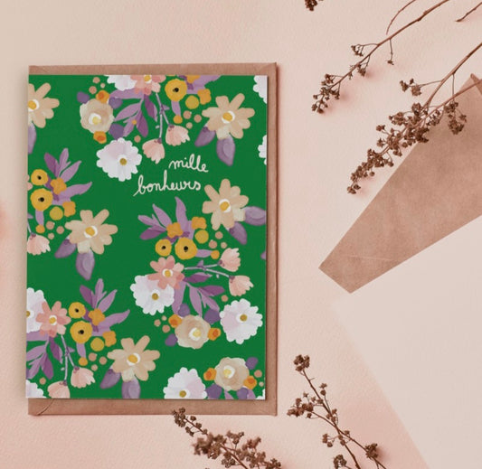 Carte double « Mille Bonheurs »